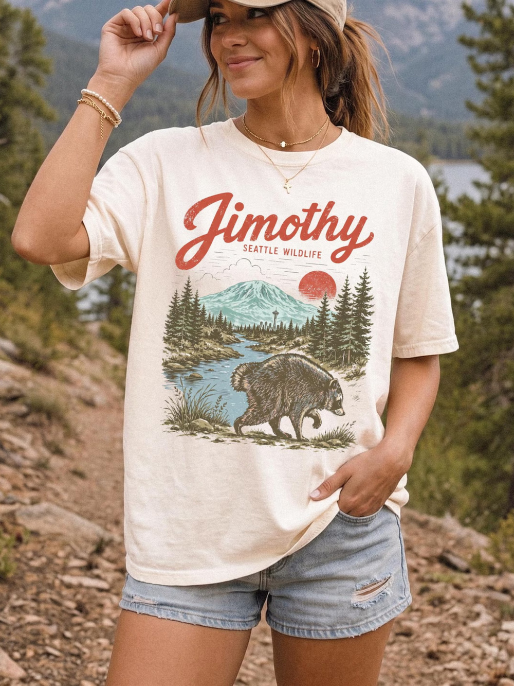 Retro Jimothy Raccoon Shirt Viral Seattle Jimothy Lover Comfort Colors Tee